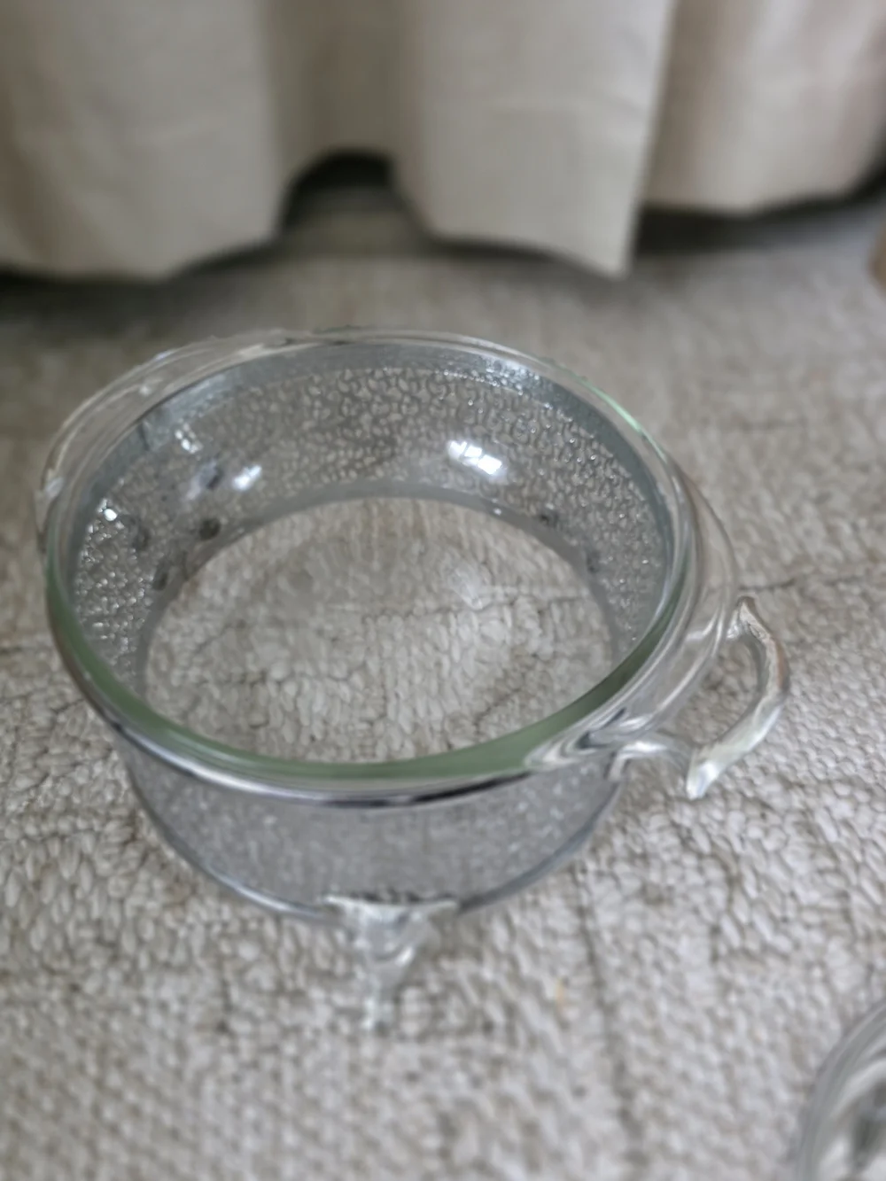 Anchor Hocking Vintage 1940s Silver 2qt Casserole Server